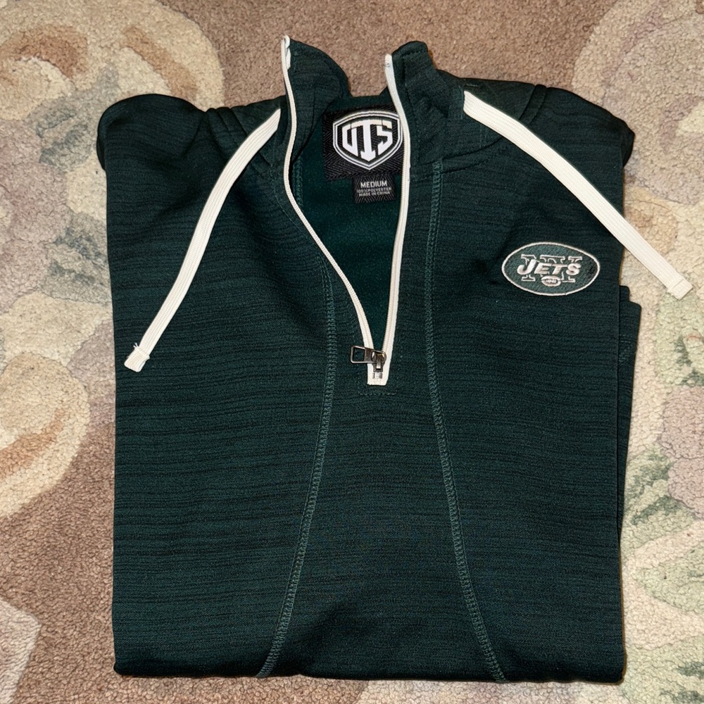 Nike New York Jets Dark Green Zip-Up